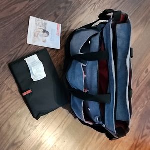 Skip Hop Duo Double Signature Diaper Bag Baby Messenger Tote Changing Pa…